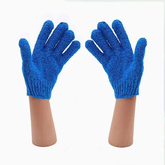 Barneys Exfoliating Gloves Blue