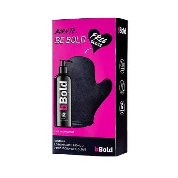 Bbold Lotion Dark 250ml & Microfibre Glove 2pc Box Set