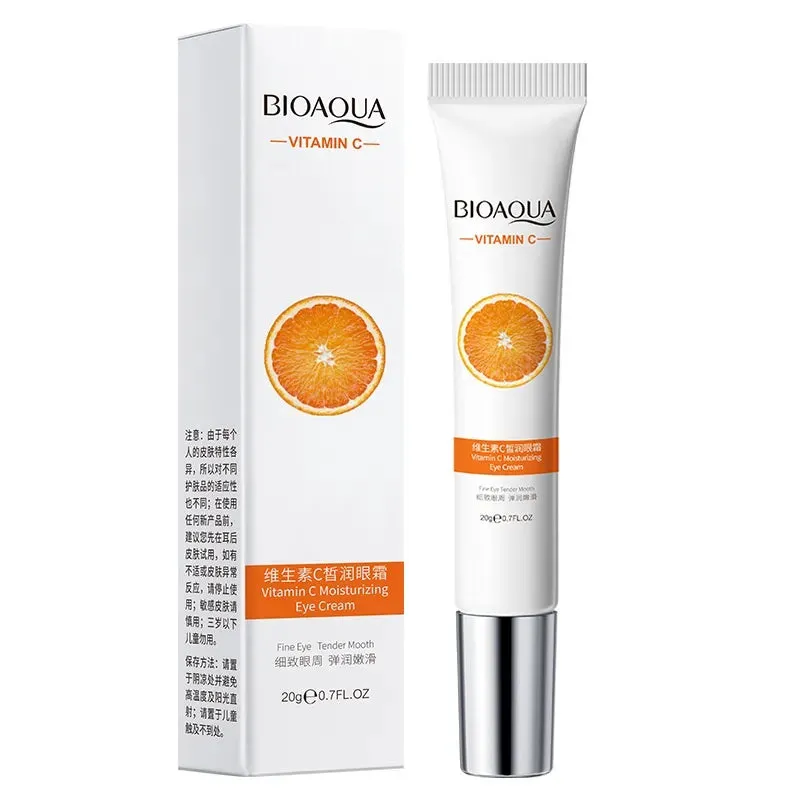 BIOAQUA Vitamin C Eye Cream Under Eyes Dark Circle Remover Brightening Eyes Contour Skin Care Products Whitening Moisturizes Eye Cream BQY79263