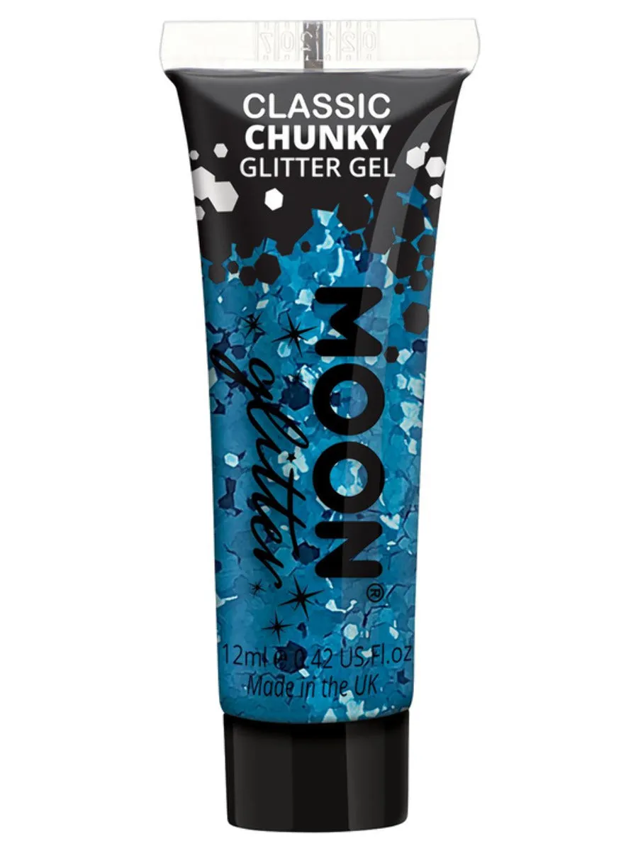 Blue Face Body Chunky Glitter Gel 12ml