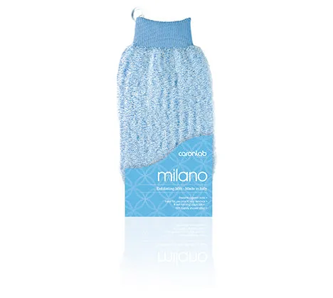 CaronLab Milano Exfoliating Mitt Light Blue