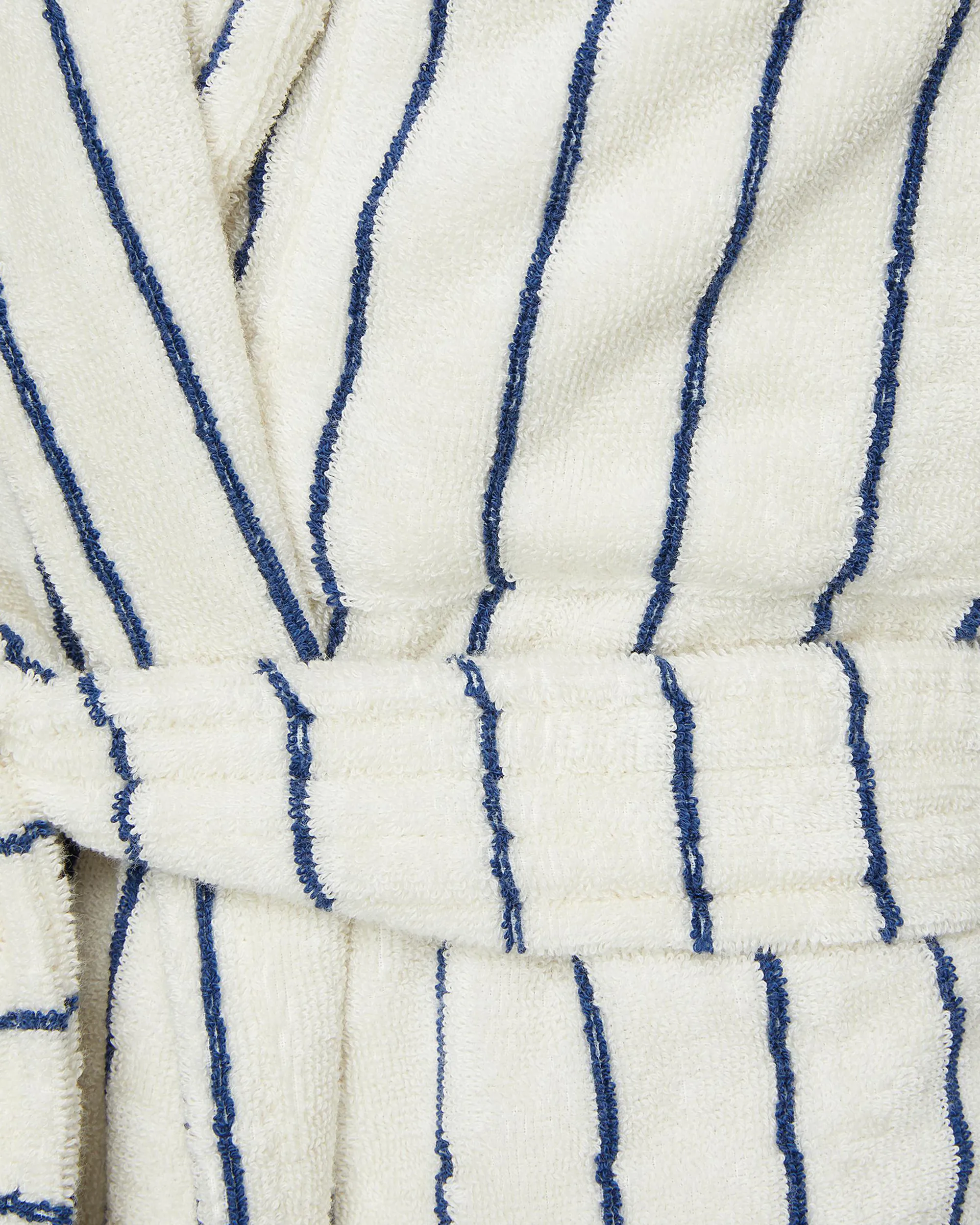 Classic Bathrobes (Striped) - Carmel / White Stripes