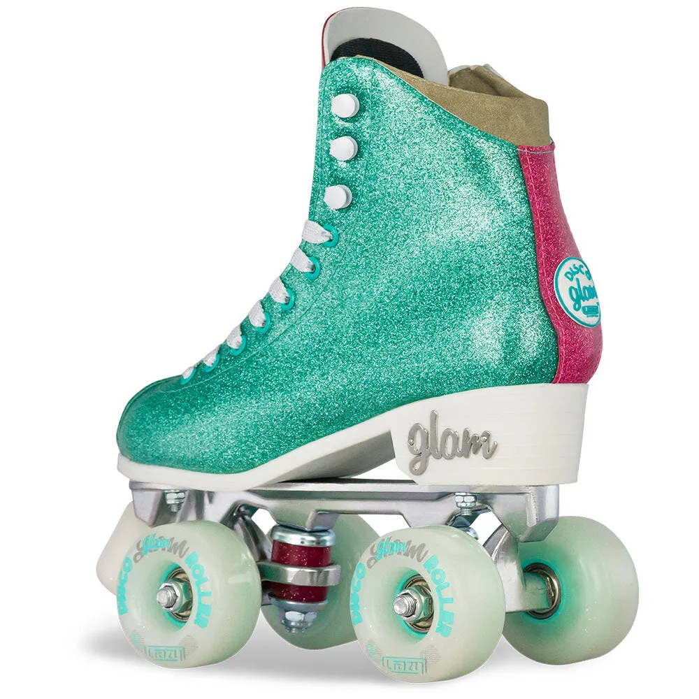 Crazy - Disco Glam - Retro Skates - Teal / Pink