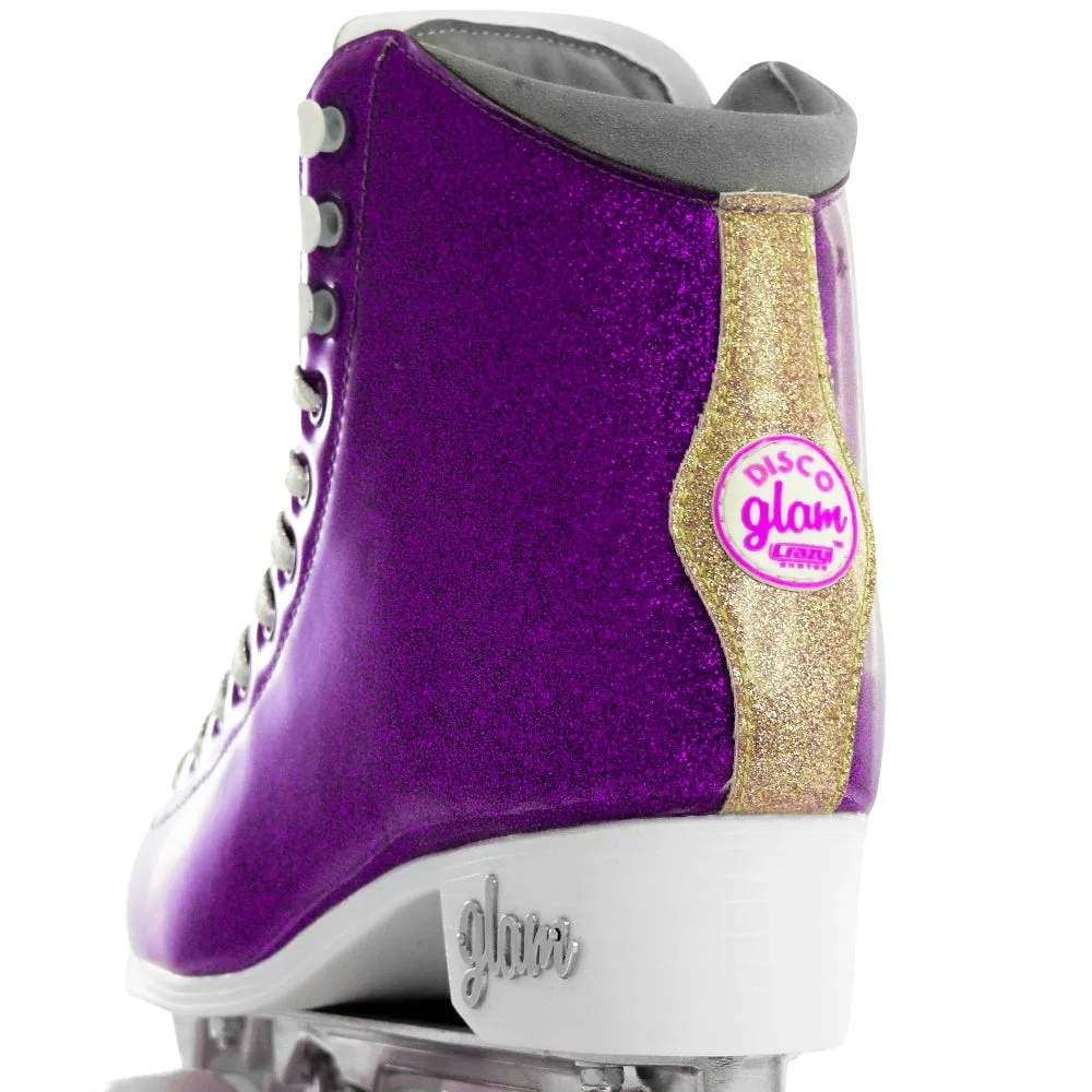 Crazy Skates Disco Glam Purple/Gold Roller Skates