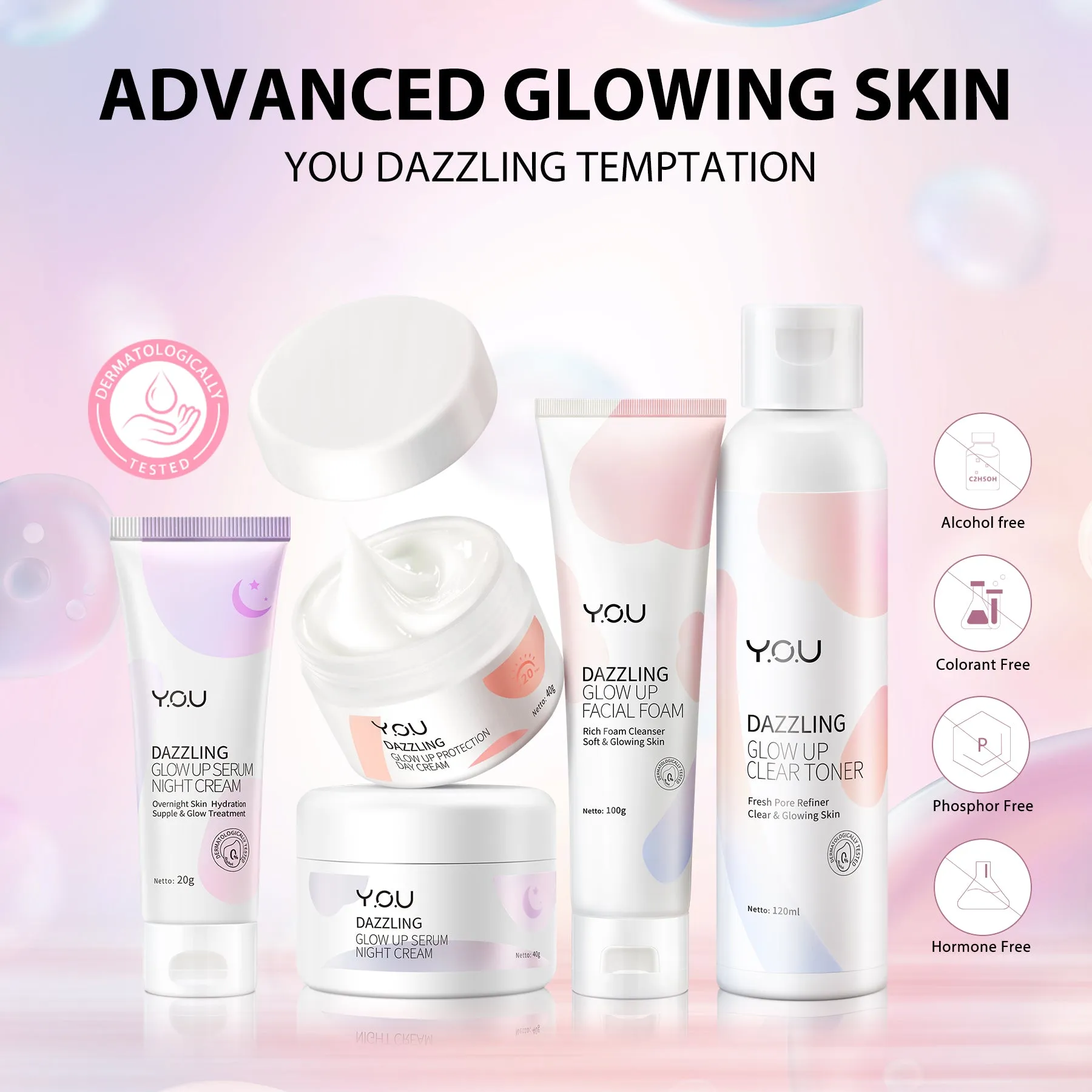 Dazzling Glow Up Facial Foam