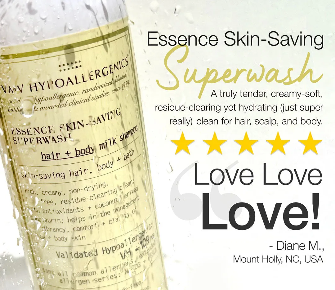 Essence Skin-Saving Superwash: Hair   Body Milk Shampoo