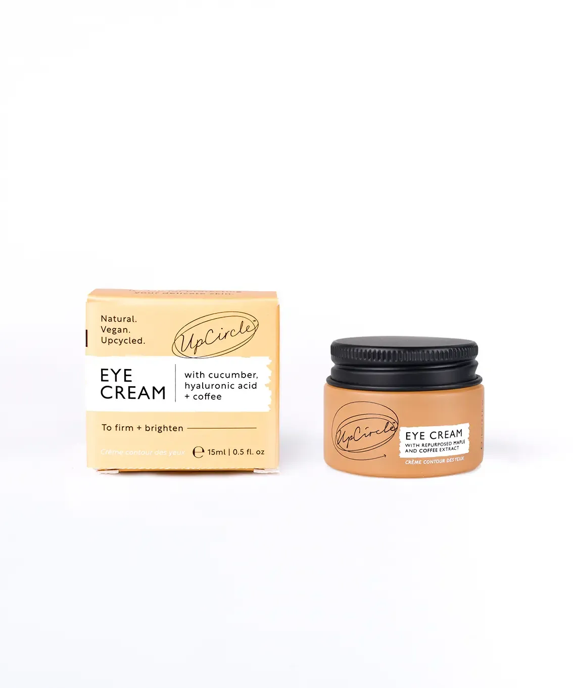 Eye Cream Jar with Coffee And Maple Extract