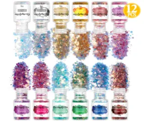 Fairy Chunky Glitter 12 Piece Set - MOQ 12 pcs