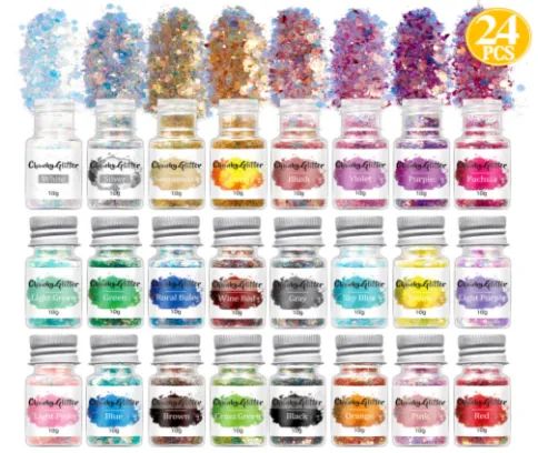 Fairy Chunky Glitter 24 Piece Set - MOQ 50 pcs