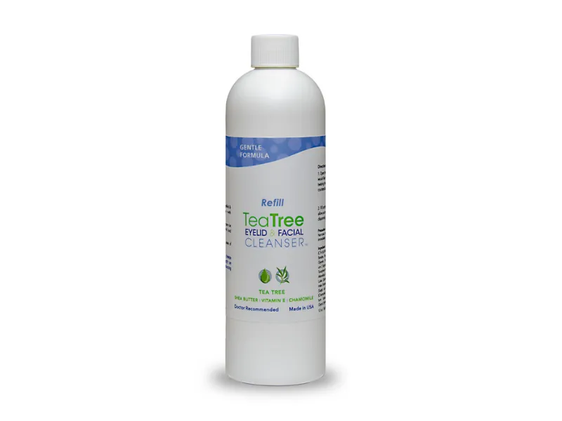 Gentle Formula 1% Tea Tree Eyelid & Facial Cleanser by Eye Eco (50 or 180mL)