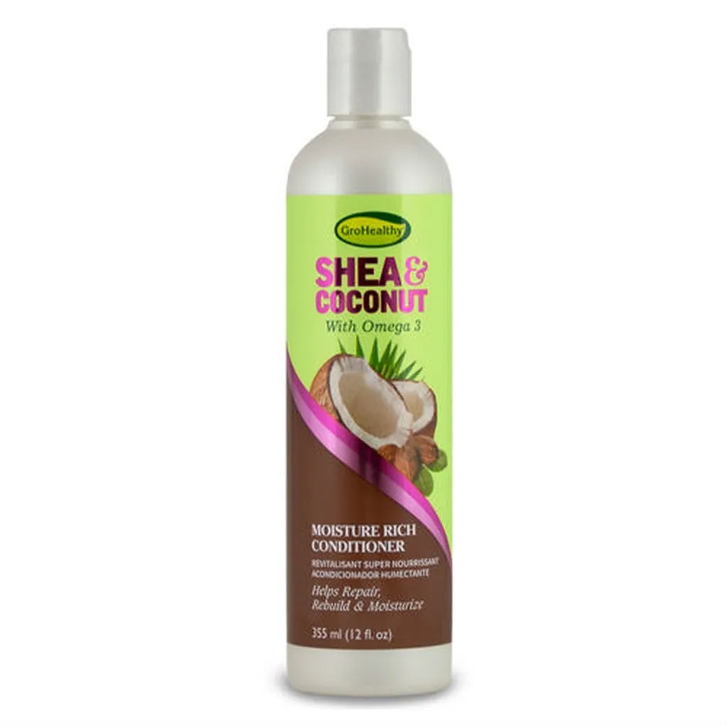 GroHealthy Shea & Coconut Moisture Rich Conditioner 355ml