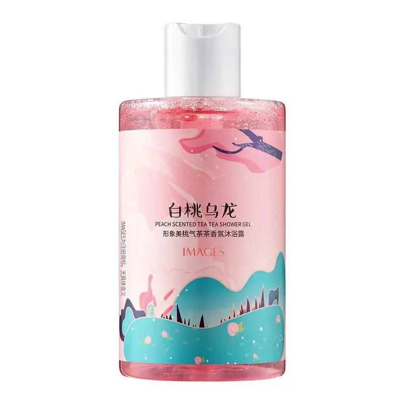 Images Peach Scented Tea Tea Shower Gel Fragrance  Moisturizing Skin Rejuvenation Cleaning Body Wash 250ML XXM89901