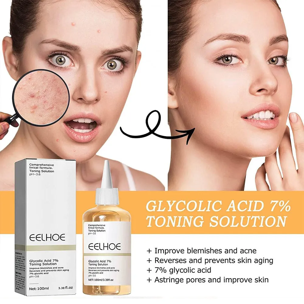 (NET)  EELHOE Glycolic Acid Toner, Face Moisturizer Toner, Glycolic Acid Toning Solution