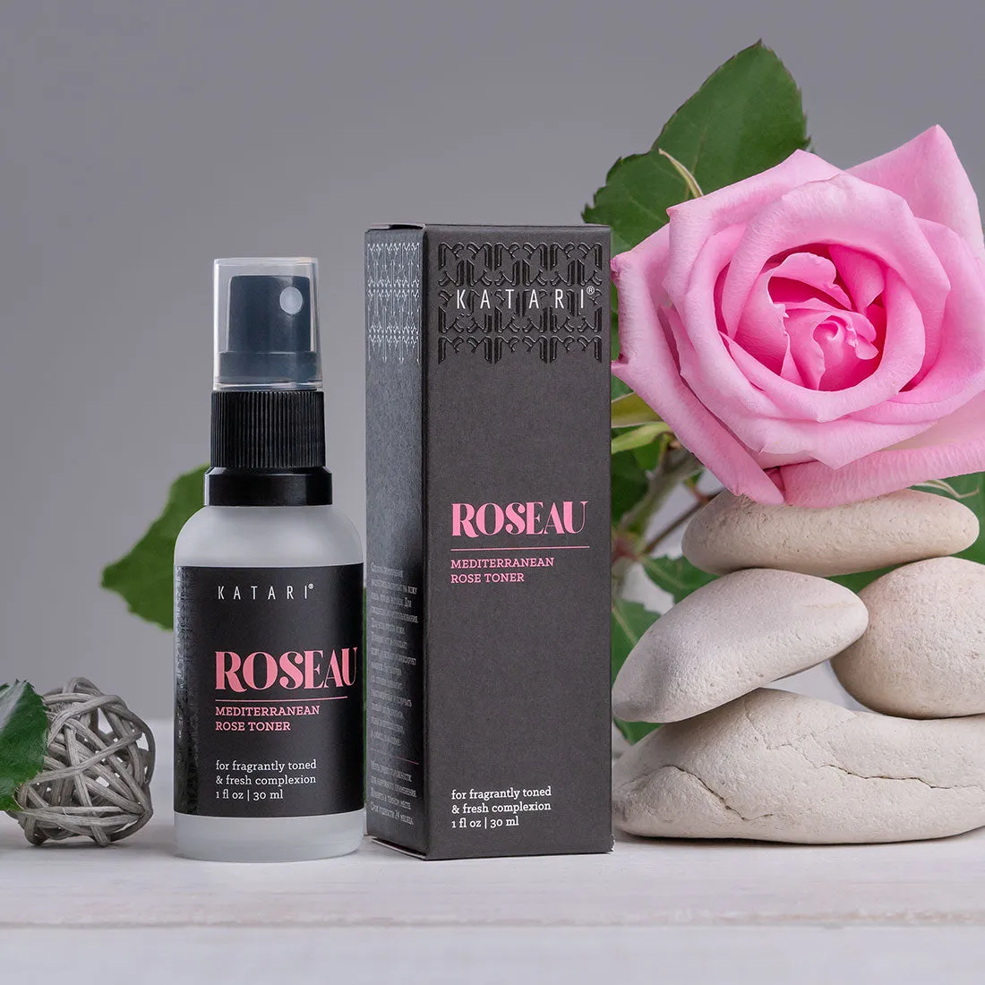 Rose Water Toner | 100% pure first distillation rose hydrosol w/rose essential oil - Roseau