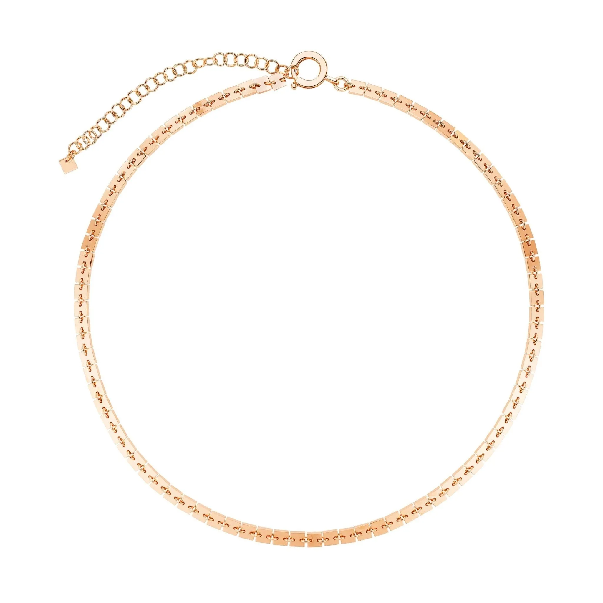 Short Rose Gold Foundation Chain Necklace