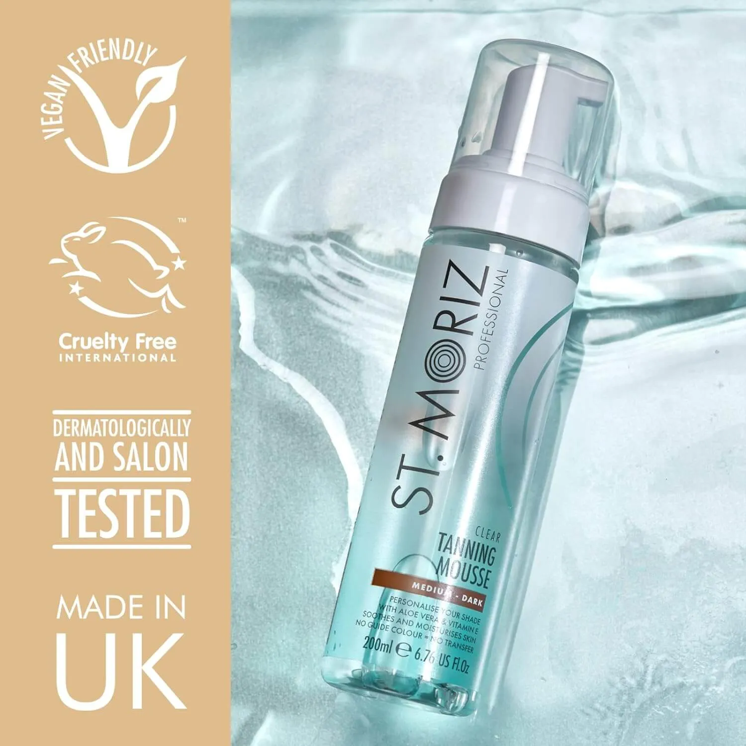 ST. Moriz Get The Body Boxed Gift Set - Clear Tanning Mousse Medium Dark 200ml & St Moriz Mitt