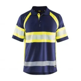 UV&#x20;Polo&#x20;Shirt&#x20;High&#x20;Vis&#x20;Class&#x20;1&#x20;3338&#x20;Marine&#x2F;High&#x20;Vis&#x20;Geel&#x20;-&#x20;Bl&#xE5;kl&#xE4;der